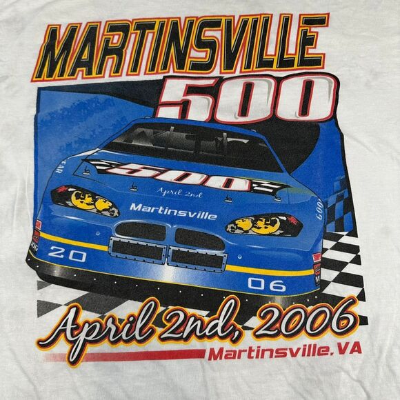 Hanes NASCAR Martinsville 500 Race Schedule Graphic T-Shirt 2006 Virginia Racing - Picture 3 of 9